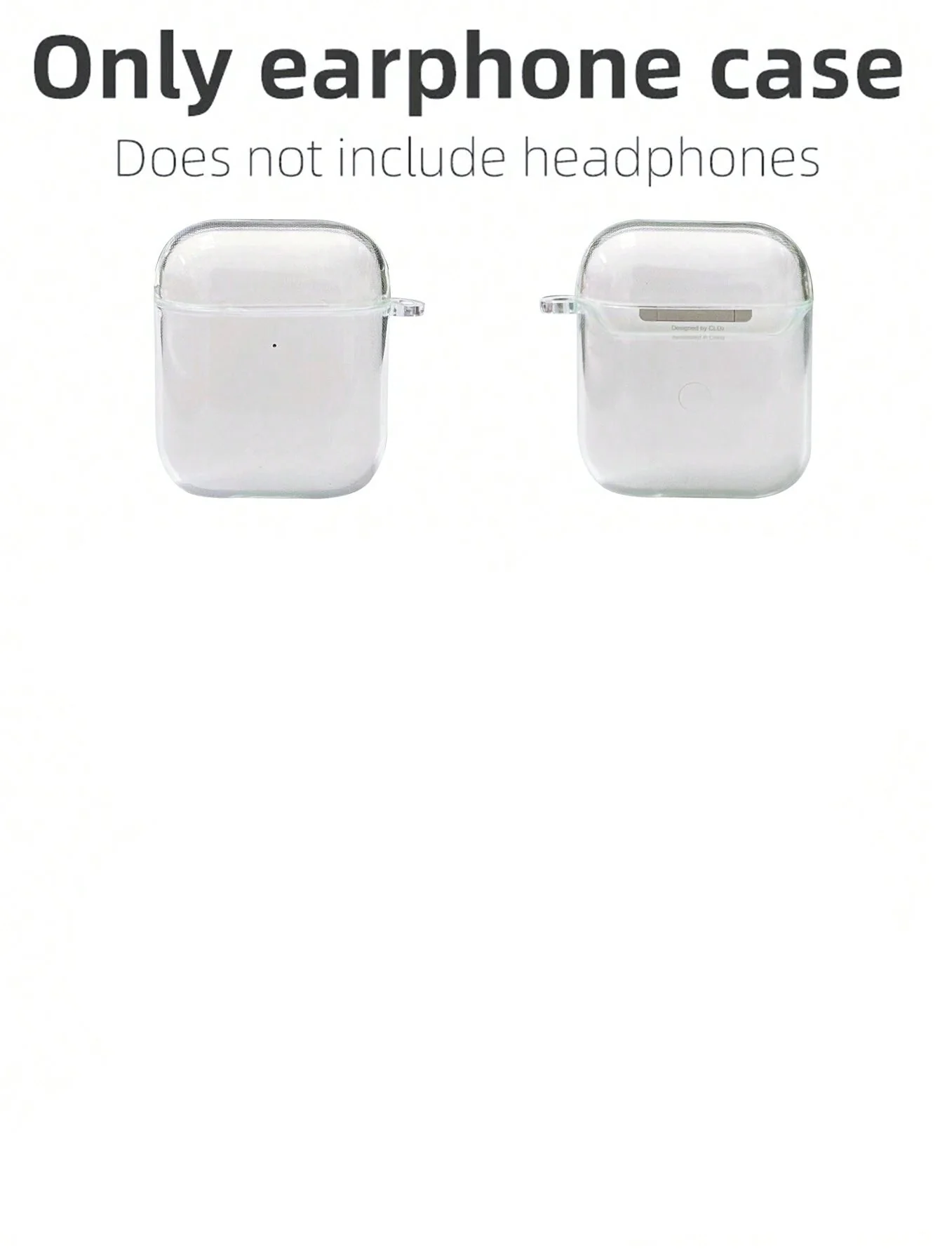 1 funda transparente con diseño floral y 1 funda compatible con Airpods - Imagen 2