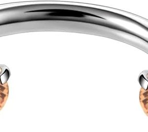 1 pendientes de acero inoxidable para mujer en forma de C