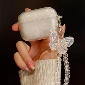 1 pieza Charm protector decorativo con lazo holográfico y brillo