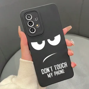 1 pieza Funda de teléfono móvil de TPU mate con patrón de letra impreso