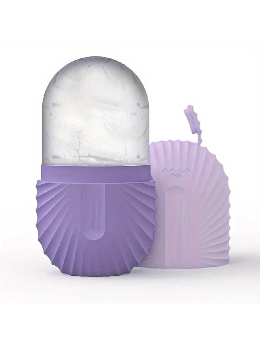 1 Rodillo facial de hielo reutilizable – Molde para masaje facial con hielo