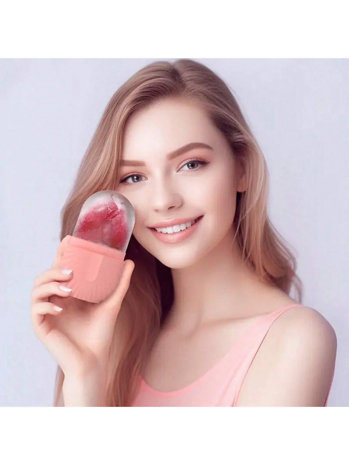 1 Rodillo facial de hielo reutilizable – Molde para masaje facial con hielo - Imagen 2