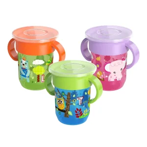 Vaso Antiderrame Animales 360° con asas