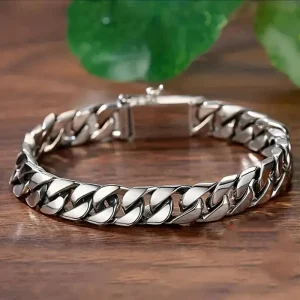 1pc Pulsera de Cadena Cubana Retro Hip Hop