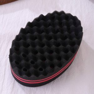 2 pcs de esponjas para cepillos de peluquería, herramientas para peinar el cabello afro