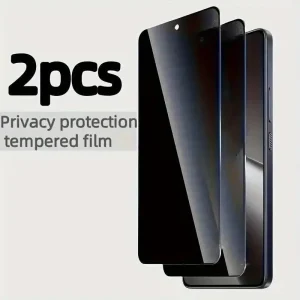2 protectores de pantalla de vidrio templa Película protectora antirrobo y antiespía