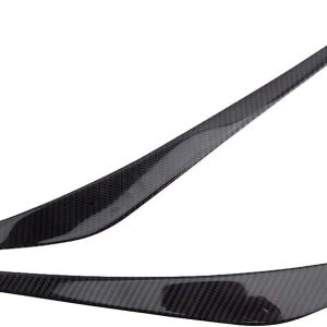 2 unids fibra de carbono delantero faro ceja párpado ajuste ajuste para Hyundai Elantra 2017-2018