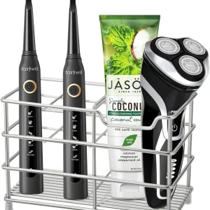 Urbanstrive Soporte para cepillo de dientes de baño de acero inoxidable 304