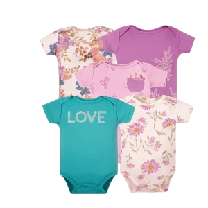 Set 5 Bodys Manga Corta Love