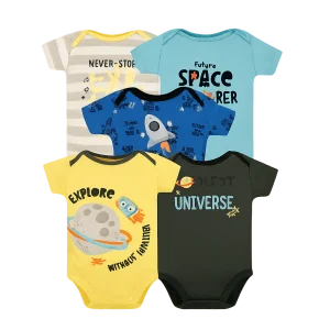 Set 5 Bodys Manga Corta Espacio