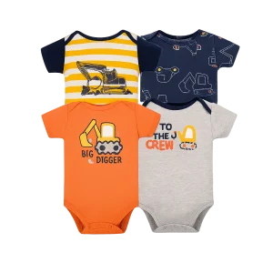 Set 4 Bodys Manga Corta Excavadora