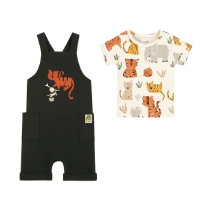 Conjunto Jardinera y Polera Bebé Algodón