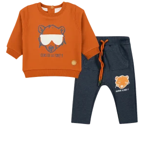 Buzo Bebé Algodón Oso Con Lentes