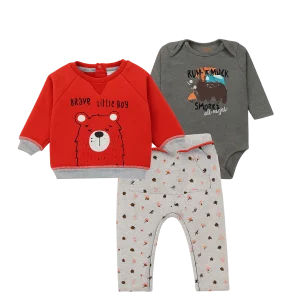 Buzo Algodón Bebé 3 Piezas