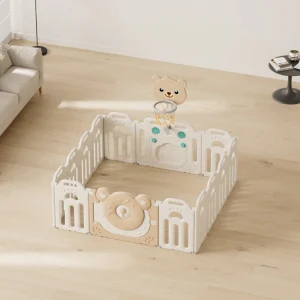 Corral para bebé plegable 123x163cm | Diseño Osito
