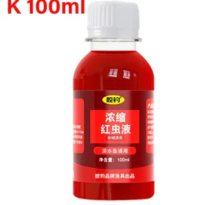 Atrayente de peces concentrado con lombrices rojas. Aditivo líquido para cebo de pesca