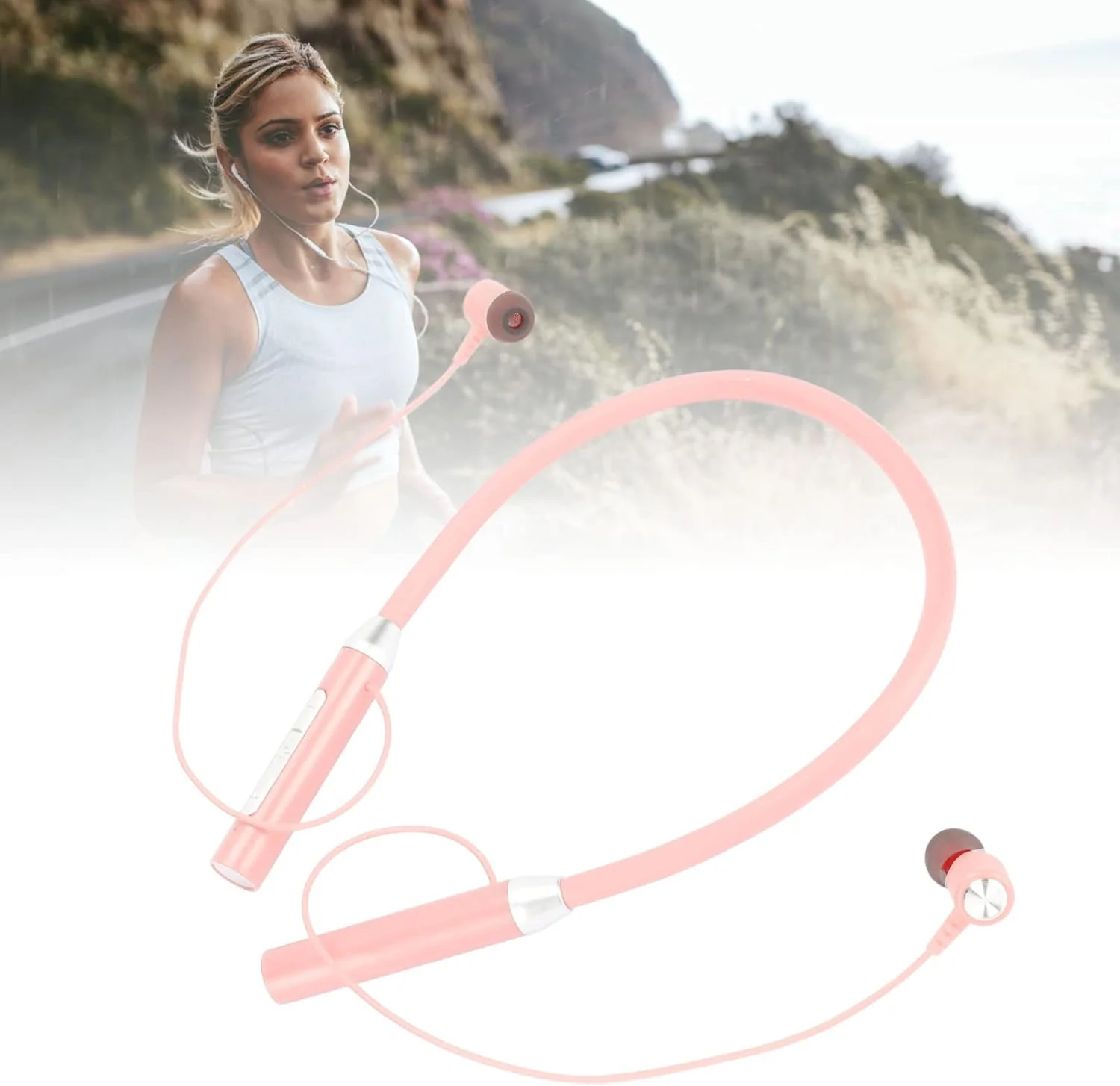 Auriculares Bluetooth con banda para el cuello, con controles mecánicos y botones multifuncionales - Imagen 5