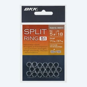 BBK Anillo partido 51 size #7 14pcs/una caja de 20 paquetes
