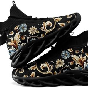 Botas de caña media con punta ancha para mujer, de malla