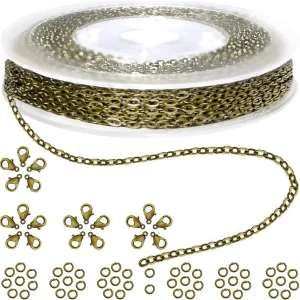 Cadena de eslabones Jishi de 10,1 m de largo y 2 mm