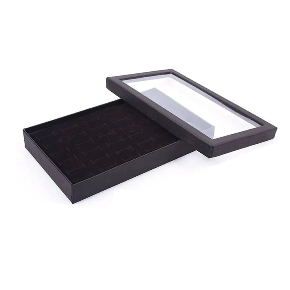 Caja de almacenamiento de 36 ranuras para anillos, organizador