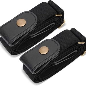 Cinturones elásticos sin hebilla para hombres y mujeres cómodos