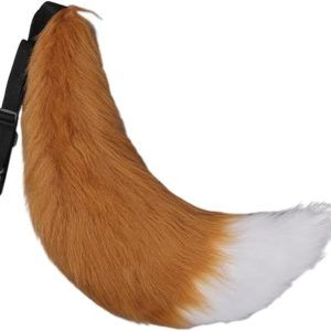Cola de zorro de lobo bestia, disfraz de Halloween para fiesta de cosplay