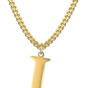 Collar con inicial de oro para mujer, delicado collar con letra inicial para hombre