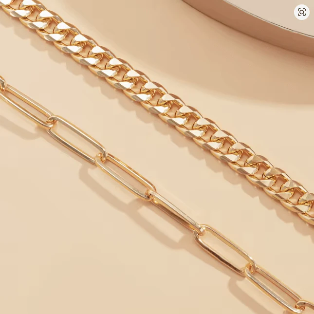 Conjunto de 2 pulseras de acero inoxidable para mujer - Imagen 3