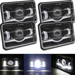 Conjunto de 4 faros LED con soporte para Suzuki JG-T001N-B-YX