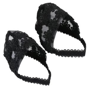 Cordones de zapatos con vigas ocultas, correas de tacón alto para mujer