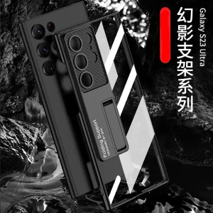 Cover protectora transparente con soporte fantasma para Samsung Galaxy