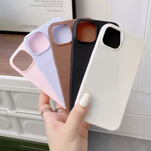 Covers para teléfono sólido Apple Pink de 3 piezas compatible con iPhone