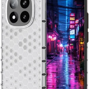 Cubierta ultrafina a prueba de golpes de panal para Redmi Note 14 Pro