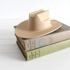 Decoración de sombrero de vaquero, figura de sombrero de vaquera