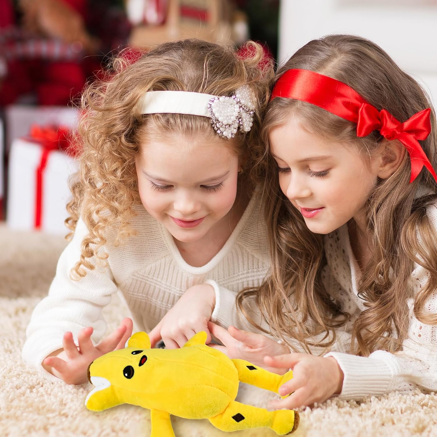 Divertido animal de peluche de plátano humano pelado para niños y fanáticos, color amarillo - Imagen 7