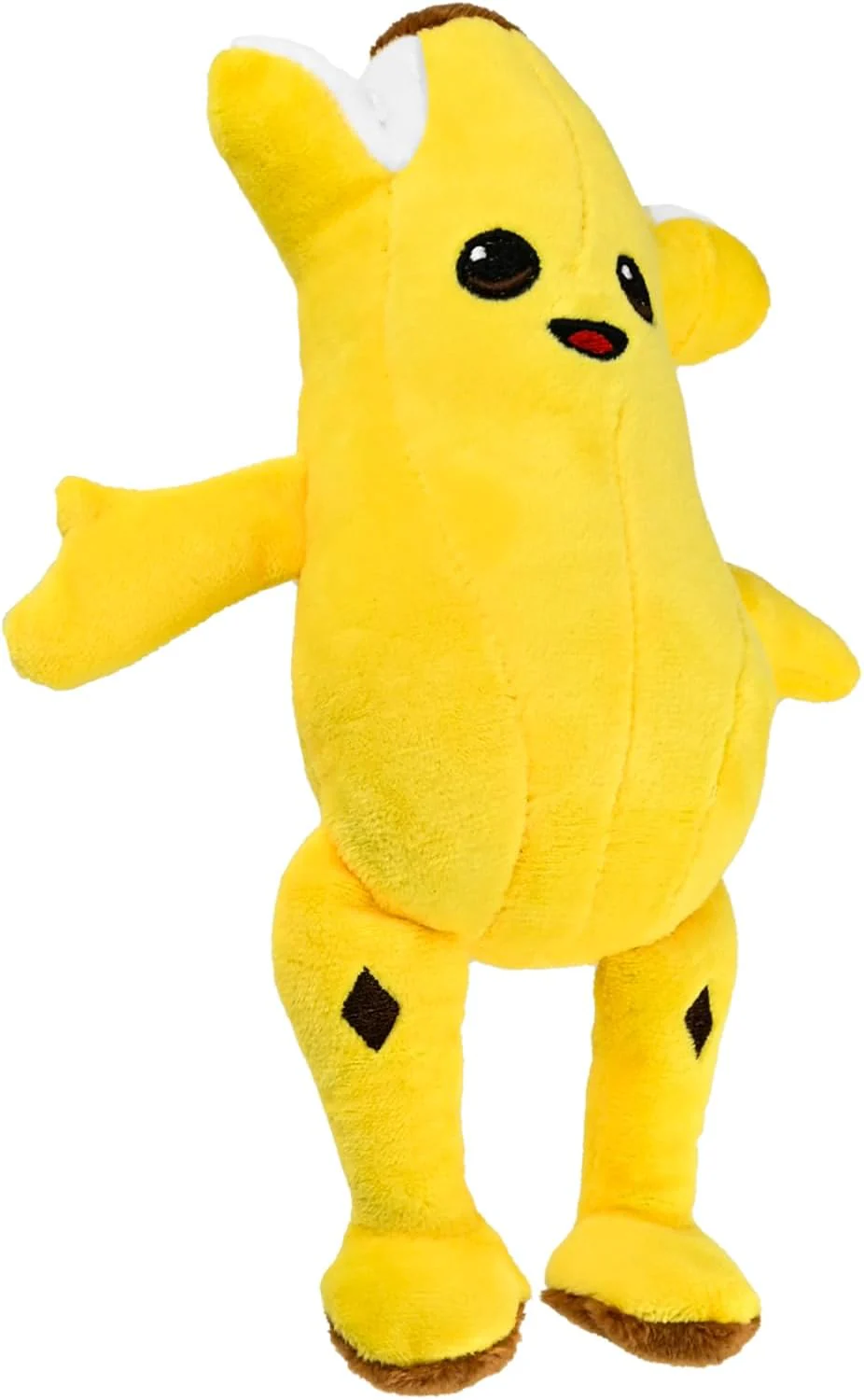 Divertido animal de peluche de plátano humano pelado para niños y fanáticos, color amarillo - Imagen 3