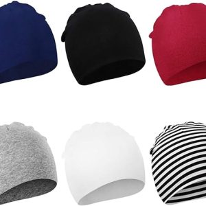 DRESHOW BQUBO - Paquete de 8 gorros de bebé para niños y niñas, unisex