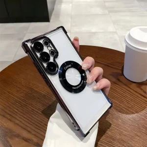 Estuche Magnético Transparente para Samsung Galaxy S22 Ultra