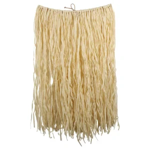 Falda de rafia ajustable para luau de adultos, 32 x 30 pulgadas.