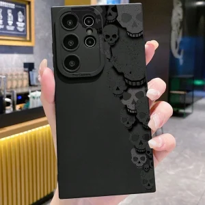 Funda de teléfono con diseño de esqueleto para cámara lateral, para con Infinix
