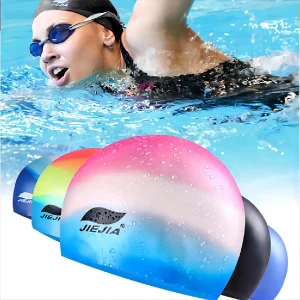 Gorro de natación de silicona para mujeres y hombres
