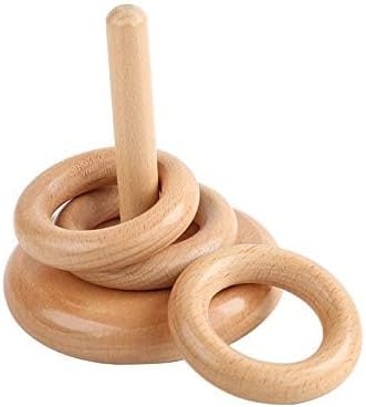 Juguetes para bebés Discos en clavija vertical 3 Montessori - Imagen 3