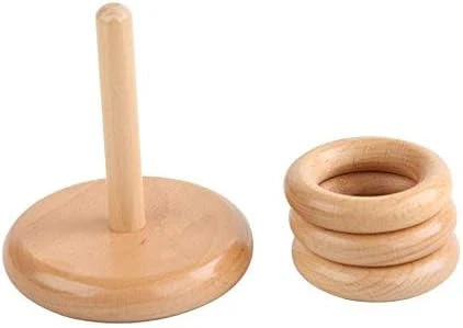 Juguetes para bebés Discos en clavija vertical 3 Montessori - Imagen 2