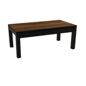 Mesa De Centro Forest Tabak, Canto Negro Elevable