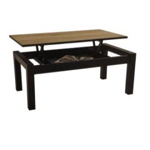 Mesa De Centro Seres Forest Niagara, Canto Negro O Madera, Elevable