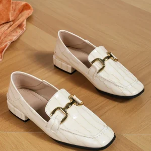 Mocasines, mules y zapatos planos de punta cuadrada para mujer