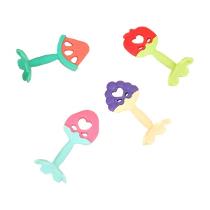 Mordedor silicona diseño frutas para bebé