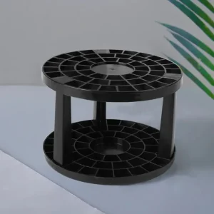 Organizador de almacenamiento de plástico redondo de 49 ranuras para pinceles