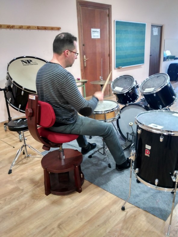 Silla Musical Ergonómica color Nogal J.S.Bach - Imagen 4